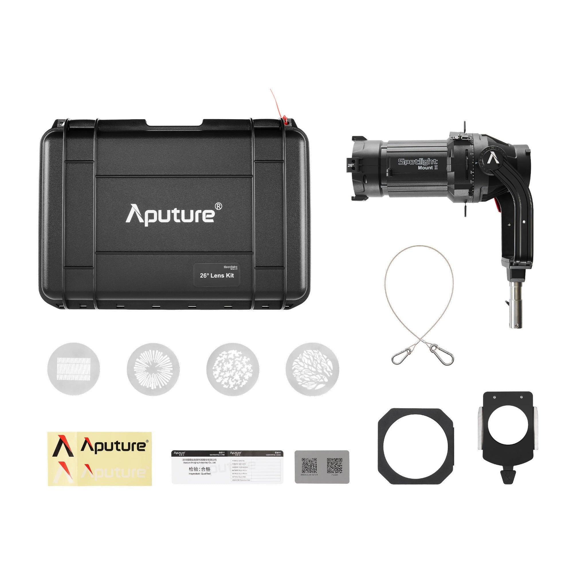 Aputure Spotlight Mount II 26 Lens Kit - Ellipsoidal Projection Lens Modifier