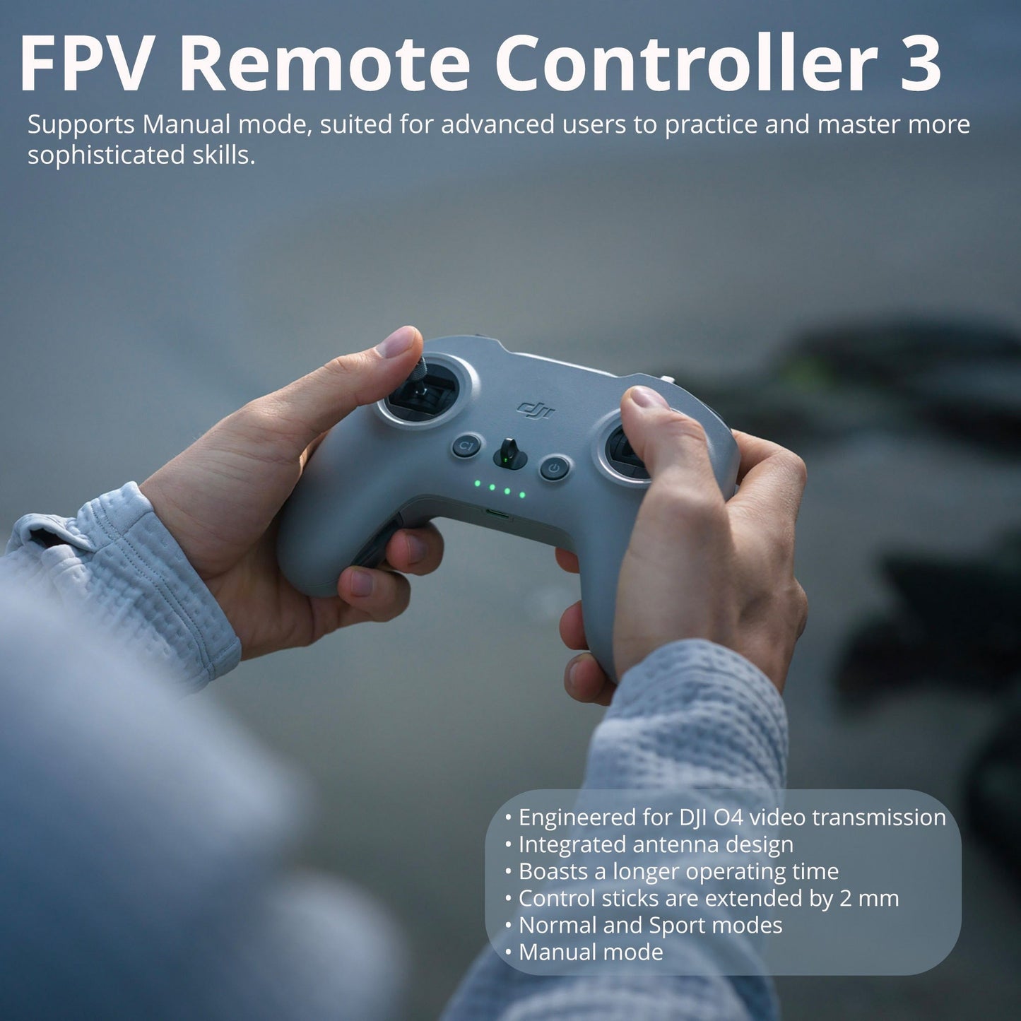 DJI FPV Remote Controller 3 with Bungee Strap Bundle
