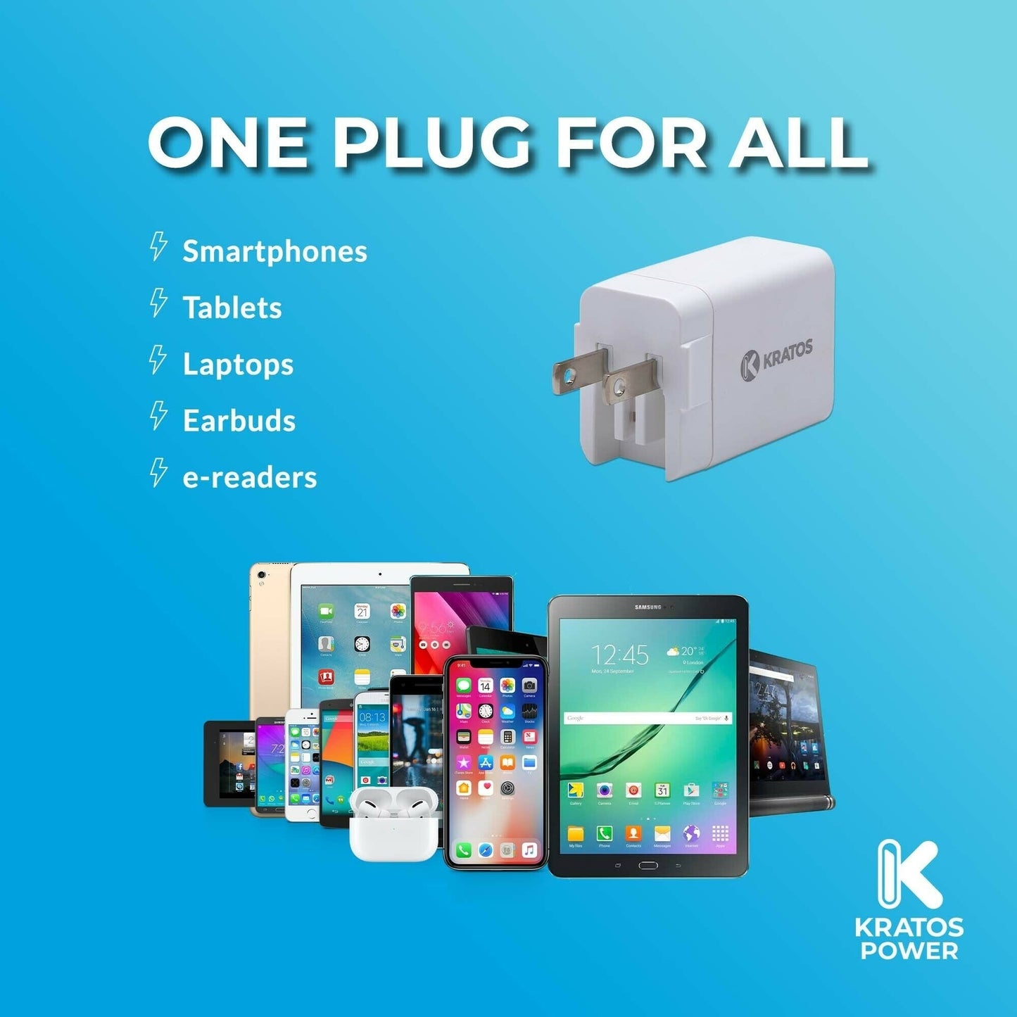 Kratos Power 30W PD Two-Port Power Adapter
