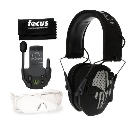 Walkers Razor Walkie Talkie Bundle with Ear Muffs and Accessories