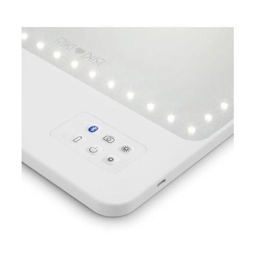 Glamcor RIKI LOVES RIKI RIKI SKINNY Portable 13 x 9.5-Inch Vanity Mirror (White)