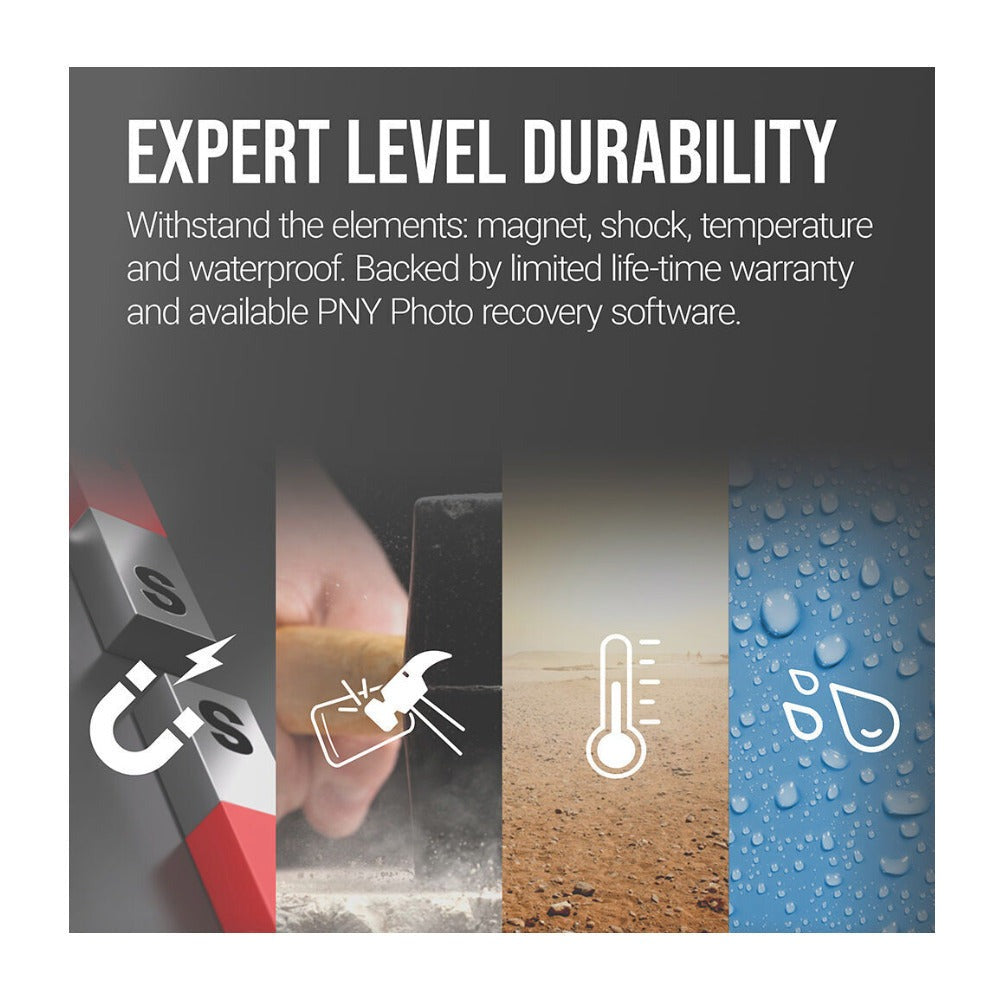 PNY 256GB PRO Elite Prime microSDXC Memory Card with SD Adapter