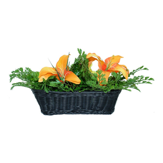 Mini Gadgets Bush Baby Faux Plant in Wicker Basket with Wi-Fi Hidden Camera