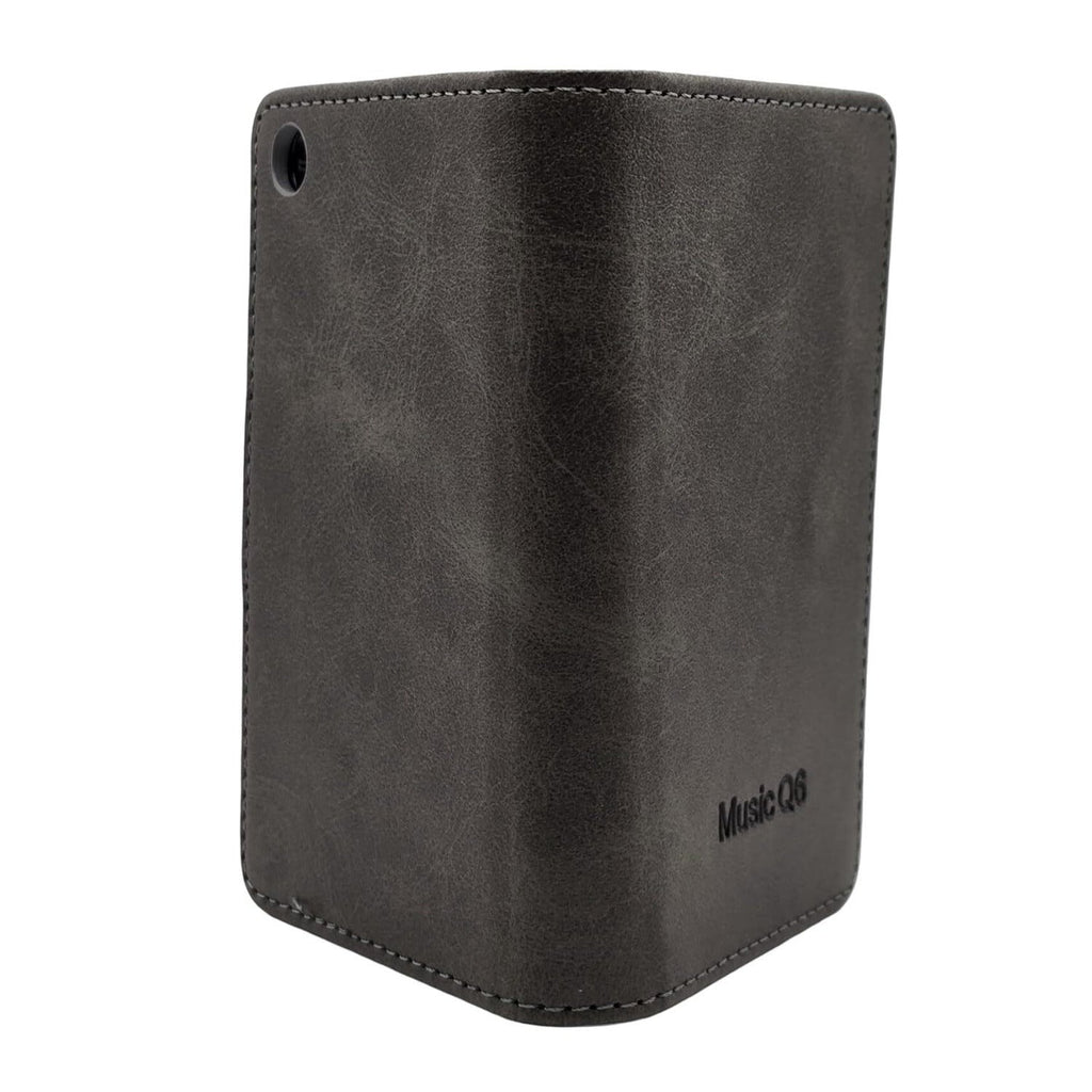 Samvix Leather Book Case for Q6 Music Player (Gray)