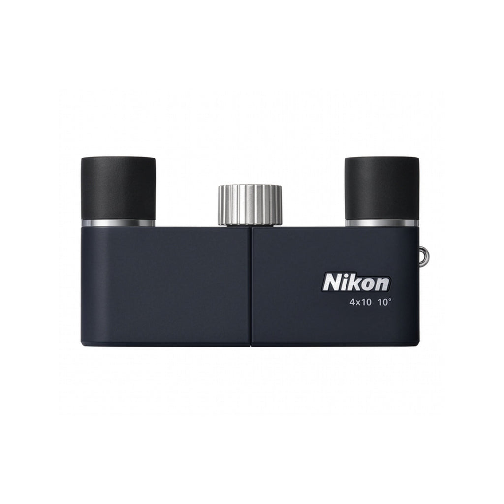 Nikon 4x10D CF Lightweight Pocket Binoculars with 4x Magnification (Dark Navy)