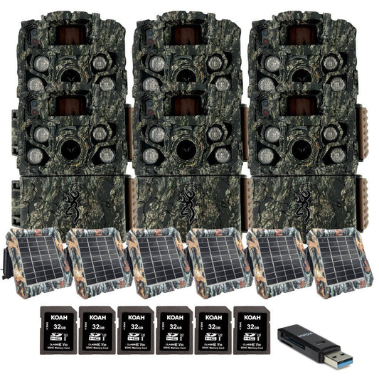 Browning Strike Force FHDR 40MP Trail Camera (6 Pack) Bundle with Accessories