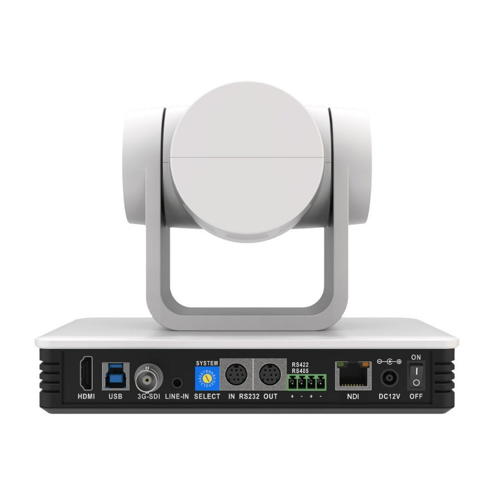 BZBGear Universal NDI/HDMI/SDI/USB Live Streaming PTZ Camera with 30x Zoom (White)