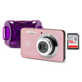 Kodak PixPro Friendly Zoom FZ55 16MP FHD Digital Camera (Pastel Pink) Bundle