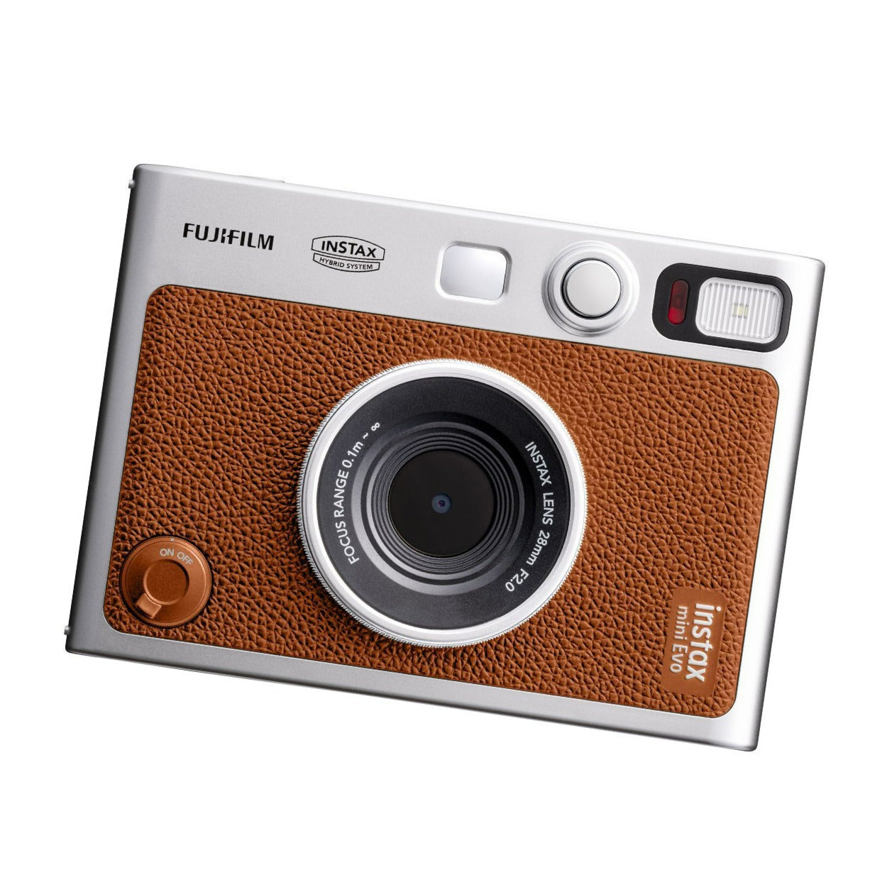 Fujifilm Instax Mini Evo 1/5-Inch CMOS F2.0 Aperture Instant Camera (Brown)