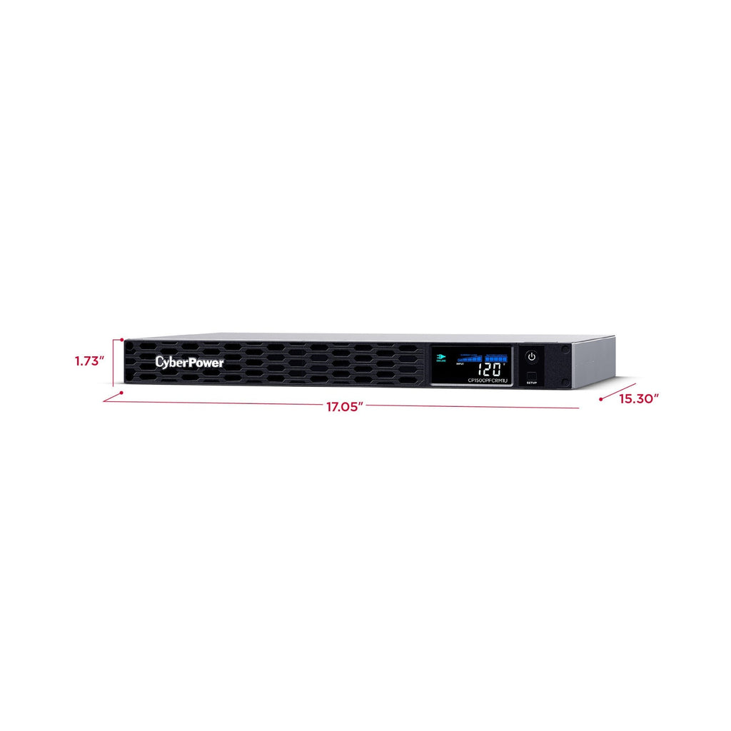 CyberPower CP1500PFCRM1U PFC Sinewave UPS Battery Backup and Surge Protector