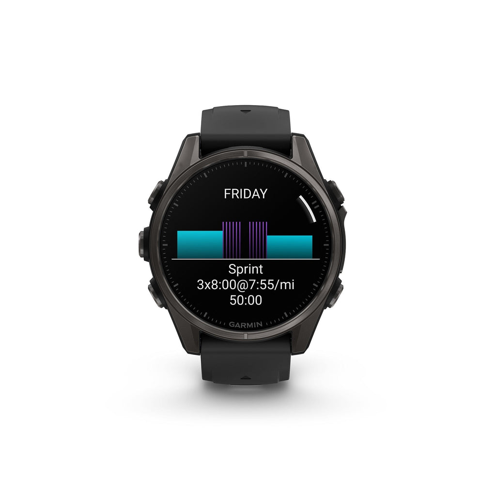 Garmin fēnix 8 AMOLED Sapphire GPS Smartwatch (43mm, Black/Pebble Gray) (Used)