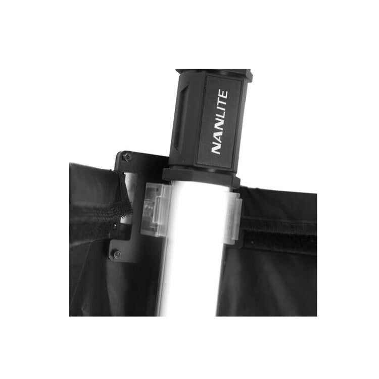 Nanlite PavoTube II 30C 4' LED Tube 4-Light Kit with Fabric Barndoors and Grid