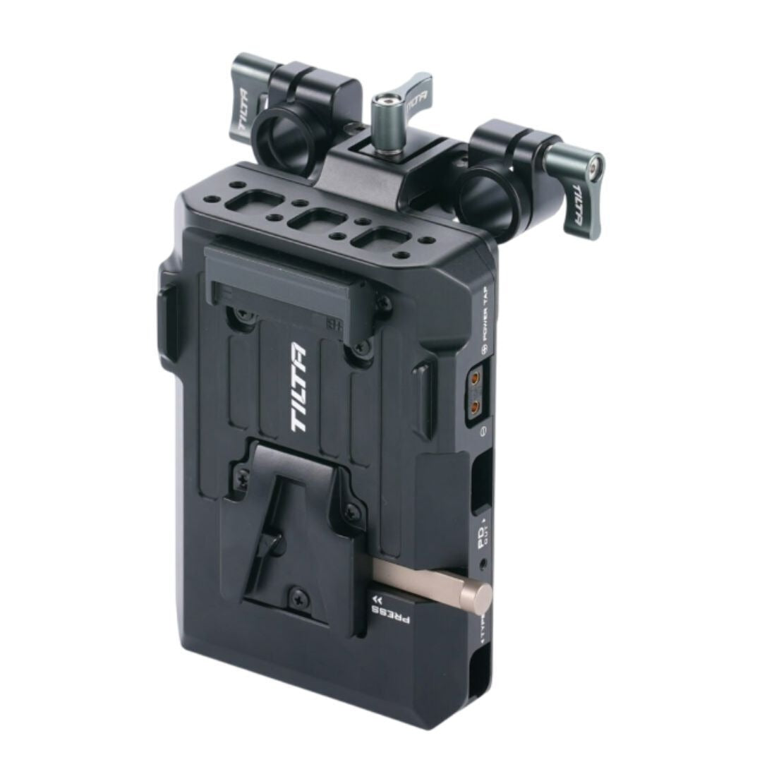 Tilta PD Lightweight Aluminum V-Mount Battery Plate with Dual 14.8V P-Tap and USB-C Ports (Black)