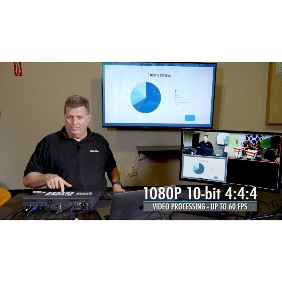 Datavideo SE-500HD 1920 x 1080 4-Channel HDMI Video Switcher for High-Quality Video Production