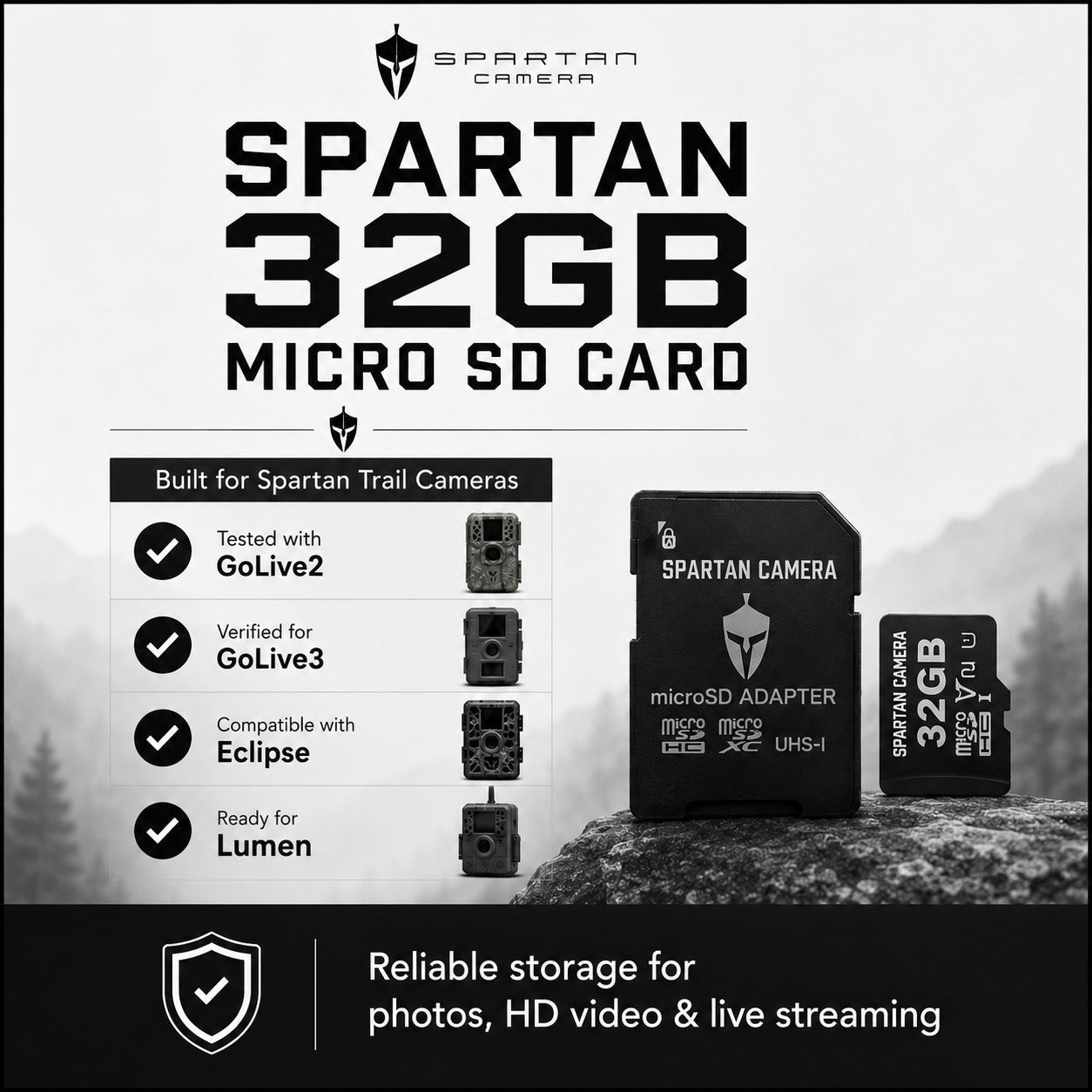 Spartan 32GB Micro Memory Card with Adapter and Card Reader Bundle
