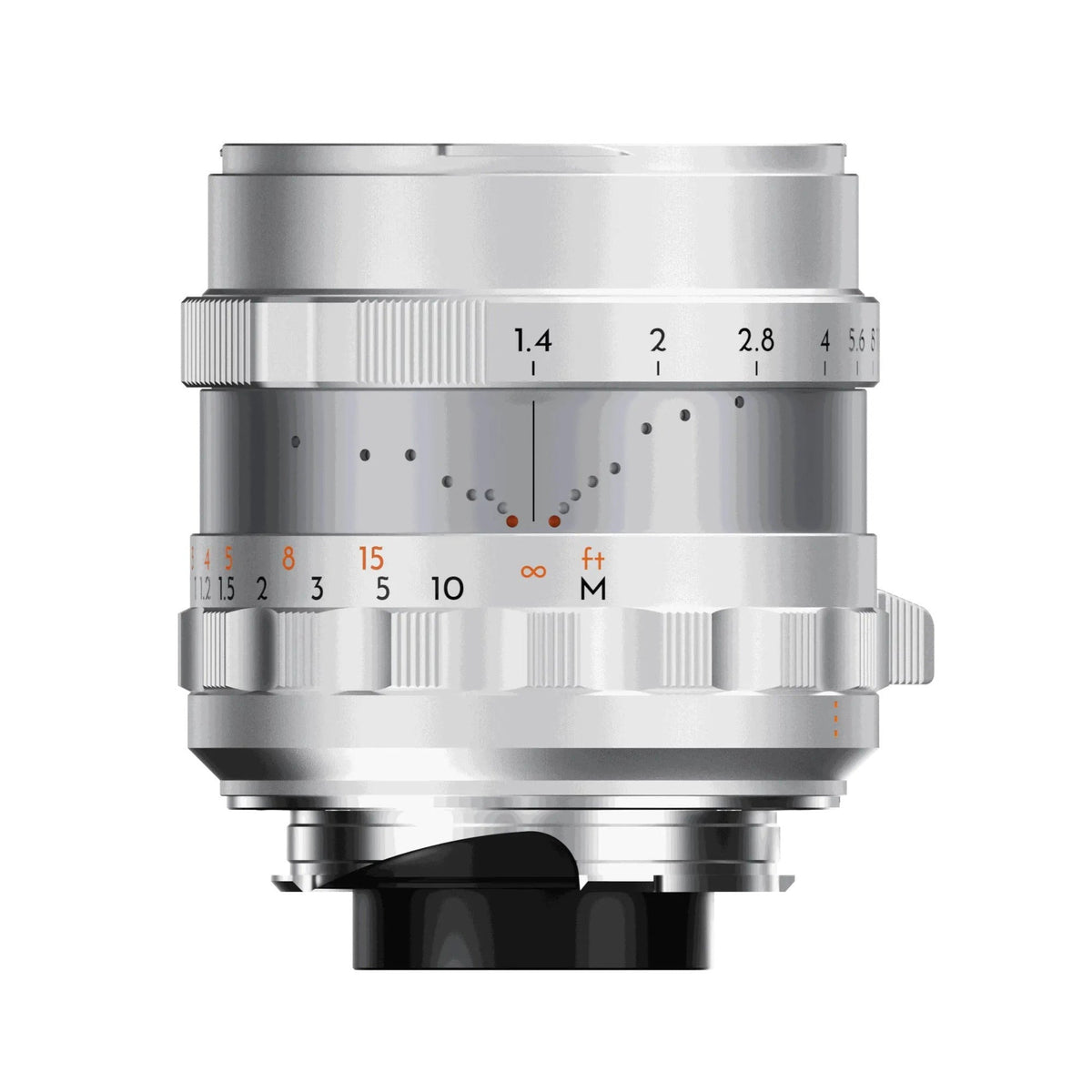 Thypoch Simera 28mm f/1.4 Full-frame Prime Lens with Manual Focus Operation (Leica M Mount, Silver)
