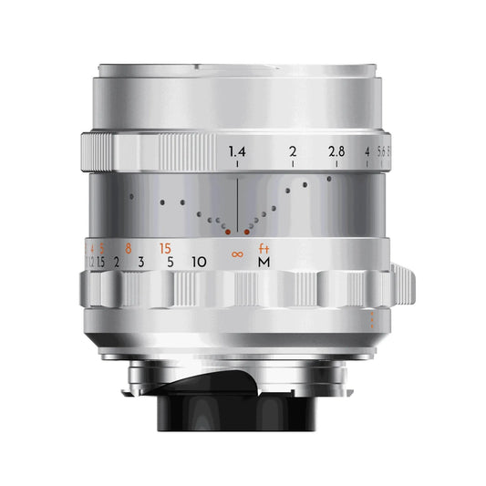Thypoch Simera 28mm f/1.4 Full-frame Prime Lens with Manual Focus Operation (Leica M Mount, Silver)