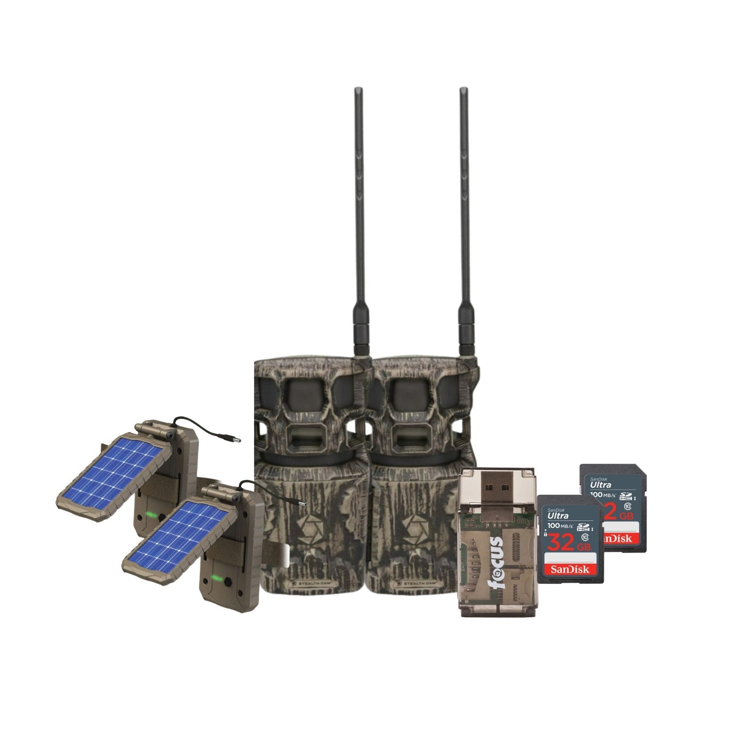 Stealth Cam Revolver Pro 2.0 360-Degree 40MP Trail Camera (Brown) Bundle