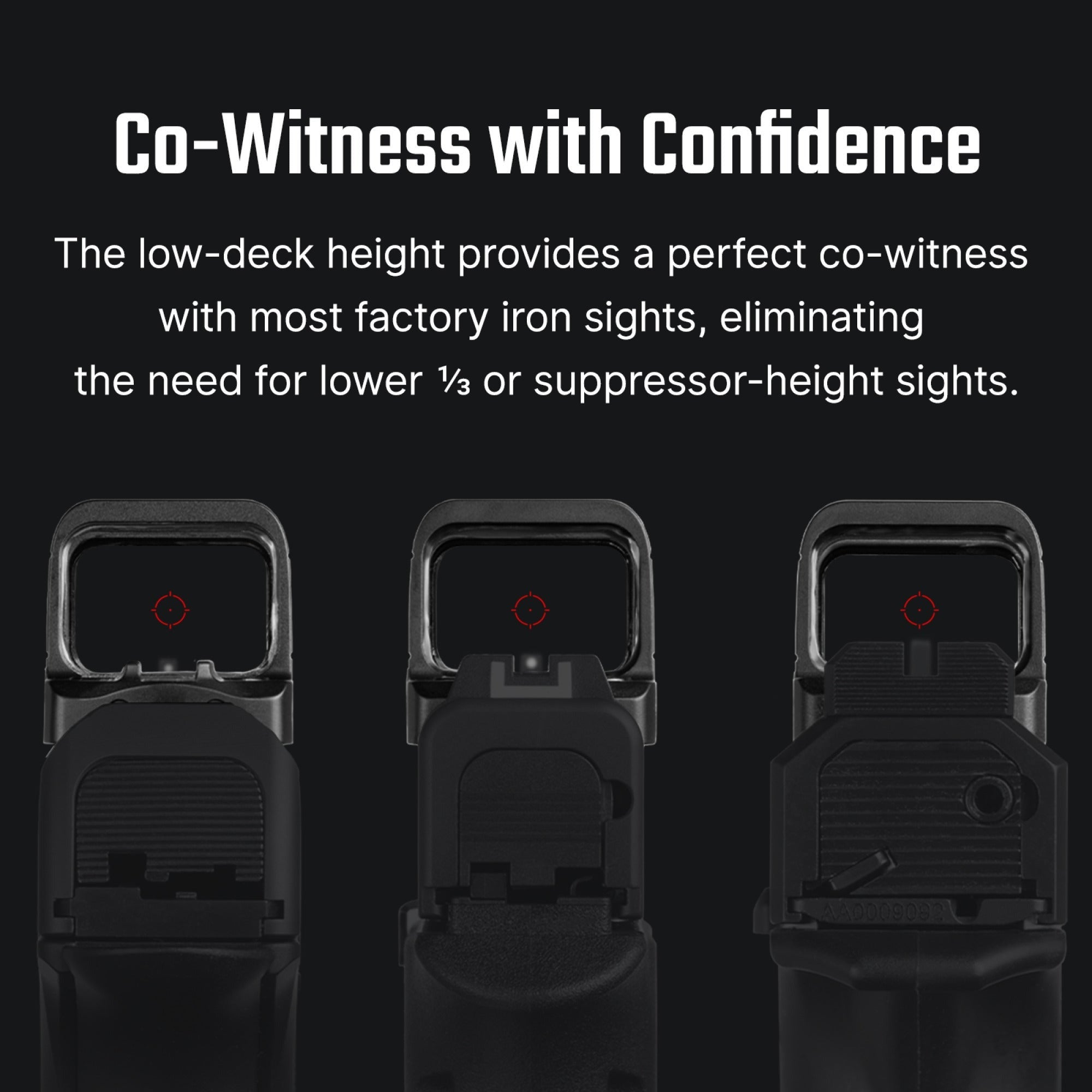 Osight SE 2 MOA Red Dot and 32 MOA Circle Sight with Parallax-free Performance