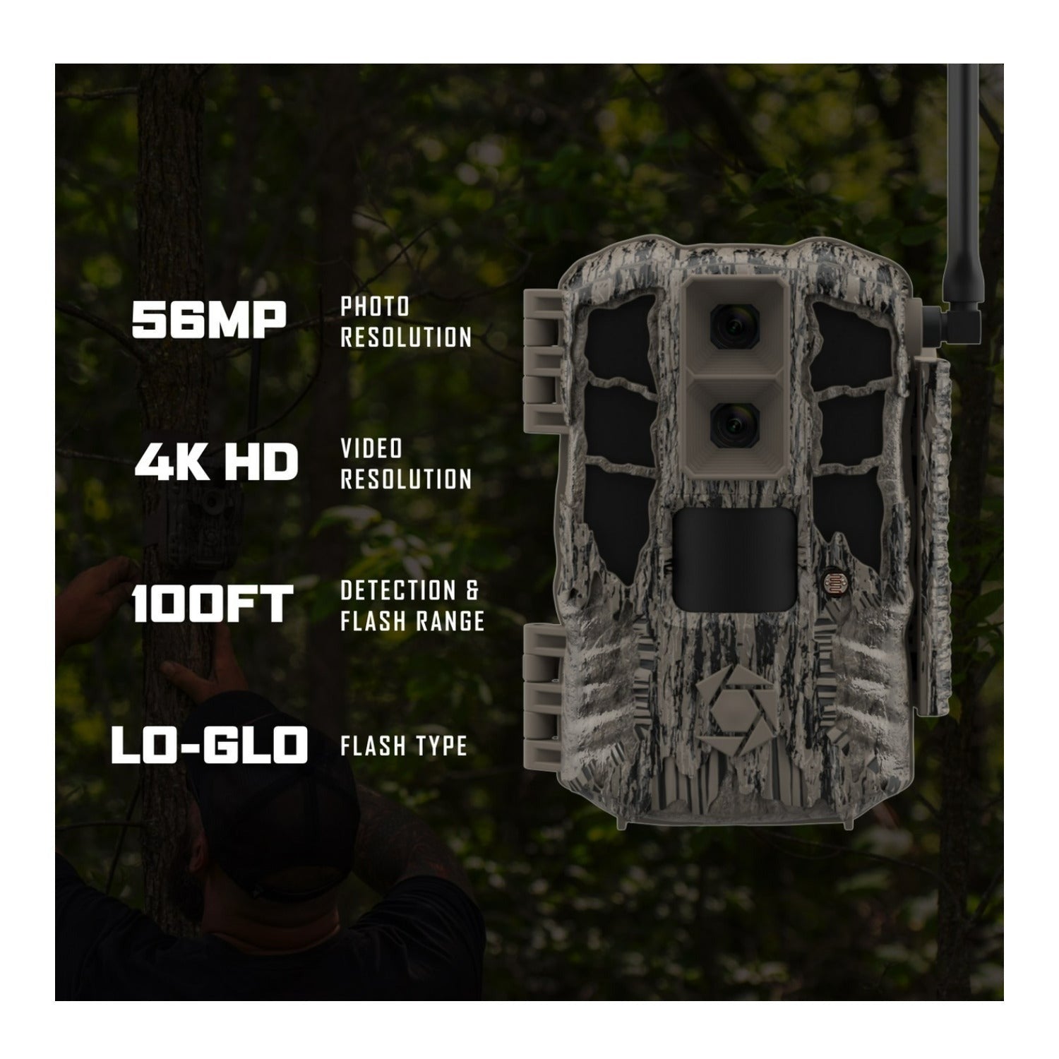 Stealth Cam Spectre 4K Pro 56MP UHD Cellular Trail Camera w/ Accessories Bundle