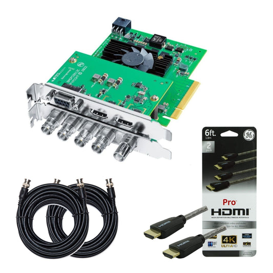 Blackmagic Design DeckLink 8K Pro G2 Capture Card with 6-Feet HDMI Cable (Silver, 2-Pack) Bundle
