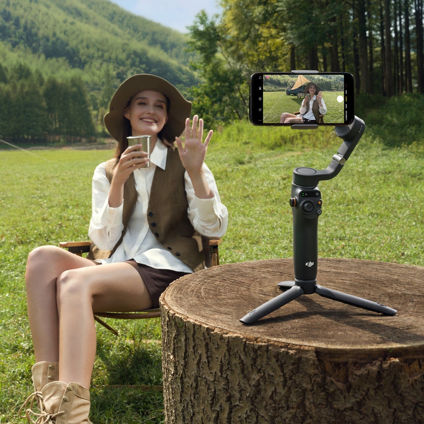 DJI Osmo Mobile 6 3-Axis Stabilization Smartphone Gimbal with Care Refresh 2-Year Plan Card Bundle