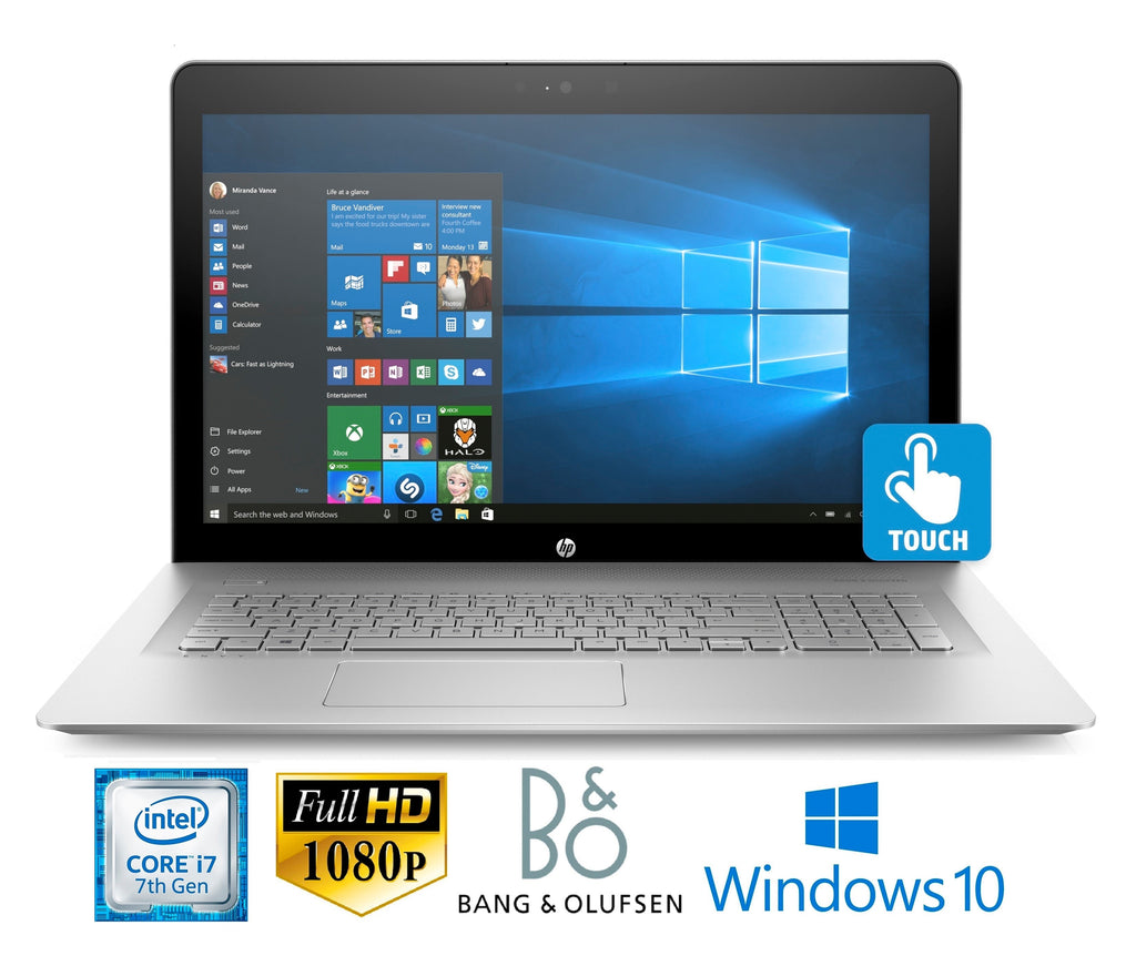 HP Envy 15 Laptop, 15.6" Full HD Touch, Intel Core i7-7500U, 16GB RAM (Silver) (Certified Refurbished)