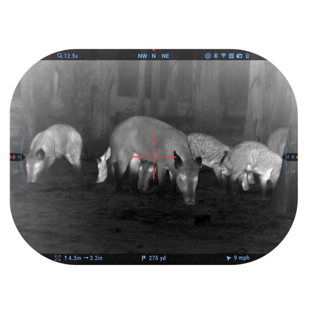 ATN ThOR 5 640x480 5-40x 12 Micron Weather-Resistant Smart HD Thermal Rifle Scope (Black)