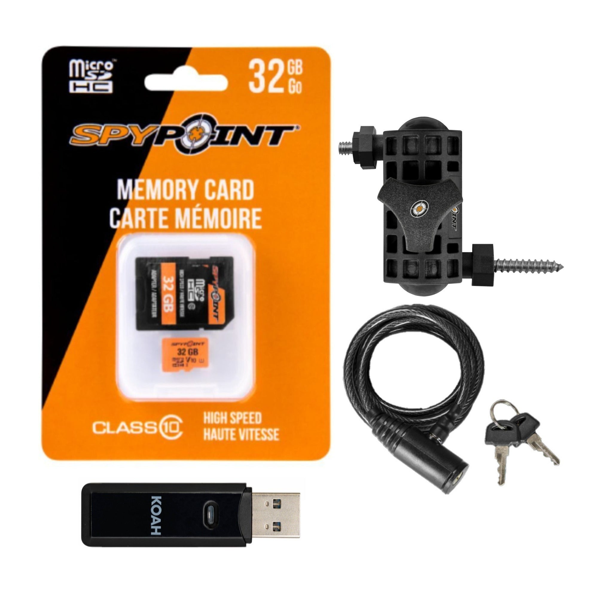 Spypoint FORCE-PRO-S 2.0 Trail Camera (6-Pack) Bundle with Accessories