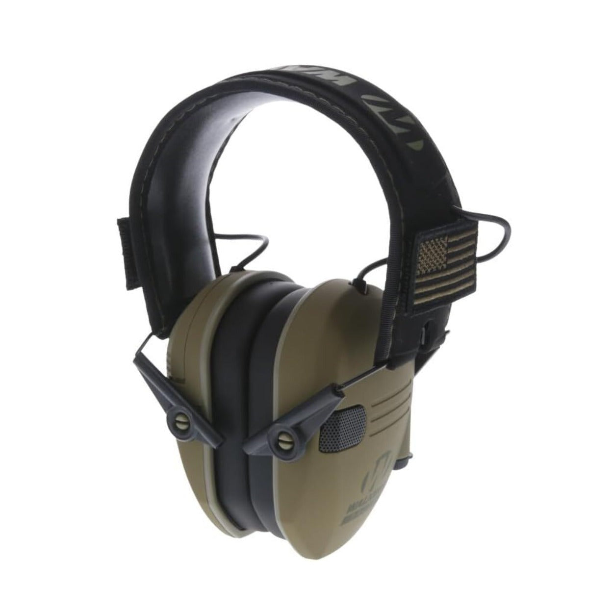 Walker's Game Ear Razor Slim Electronic Muff with Case Bundle (Olive Drab Green)