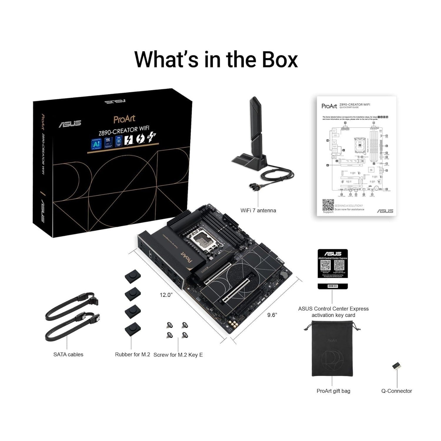 ASUS ProArt Z890-CREATOR WIFI ATX Motherboard Intel Z890 - Thunderbolt 5 Ports
