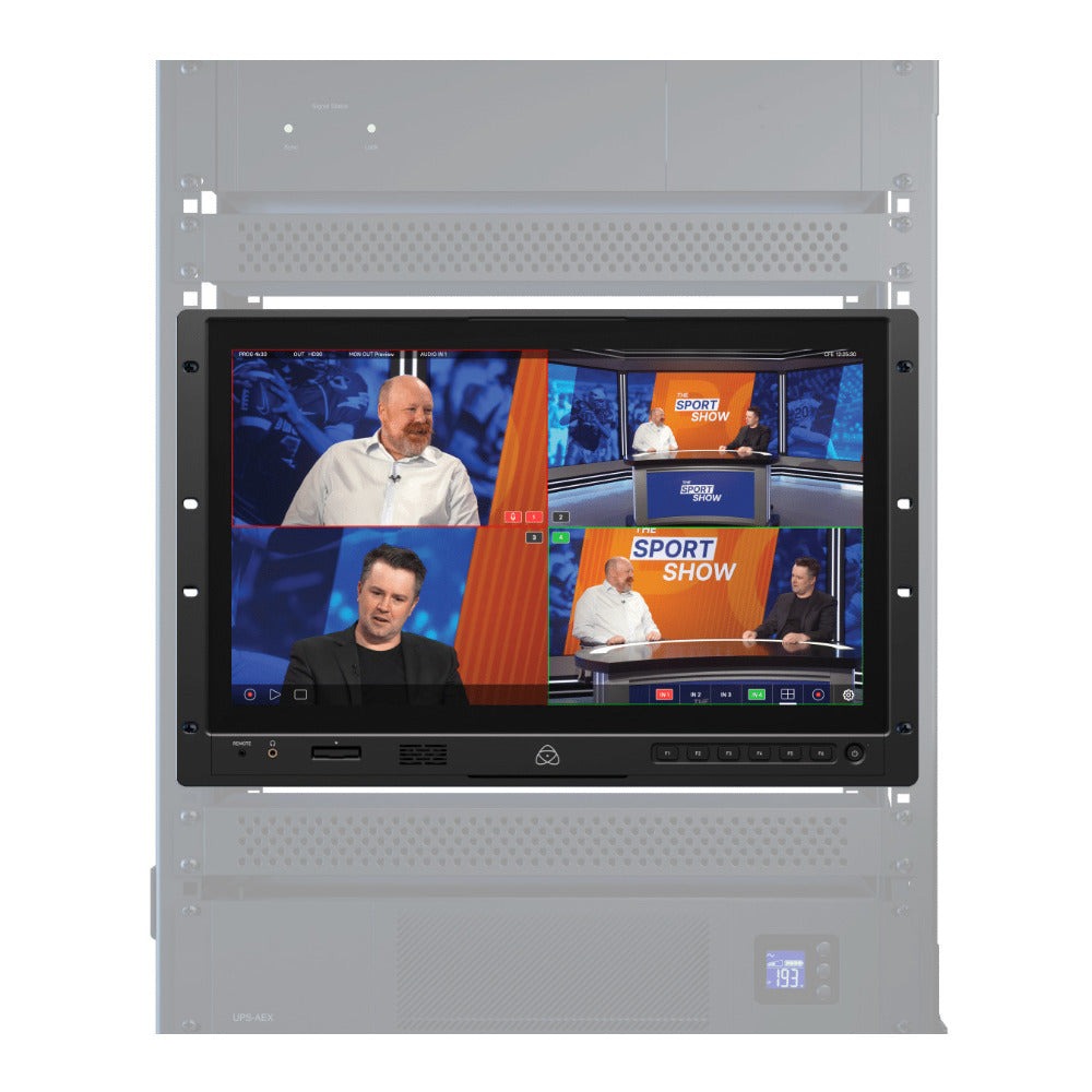 Shogun AV-19 19-Inch Rack Mountable 4K HDR DCI-P3 Monitor-Recorder-Switcher