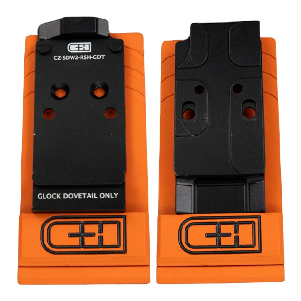 C+H Precision Red Dot Mounting Plate - Compatible with CZ Shadow 2 Optics Models
