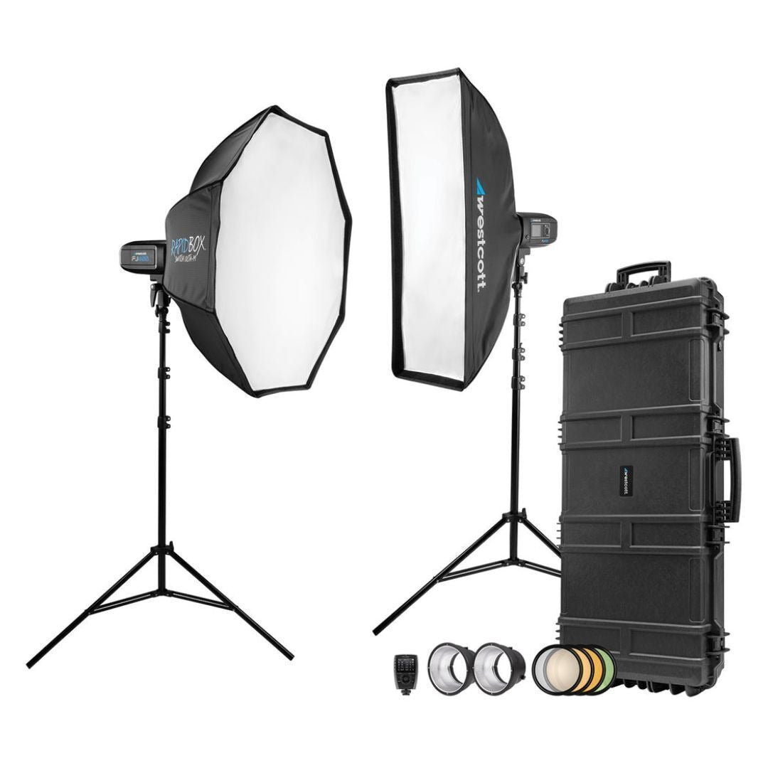 Westcott FJ400 Strobe 2-Light Location Hard Case Kit with FJ-X3 S Wireless Trigger for Sony Cameras