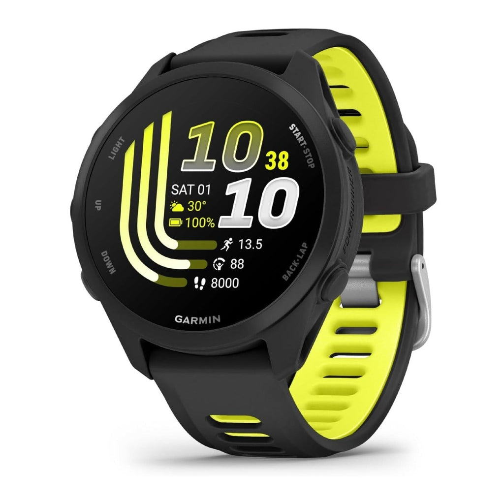 Garmin Forerunner 170 Music GPS Running Smartwatch (Black/Amp Yellow Band)