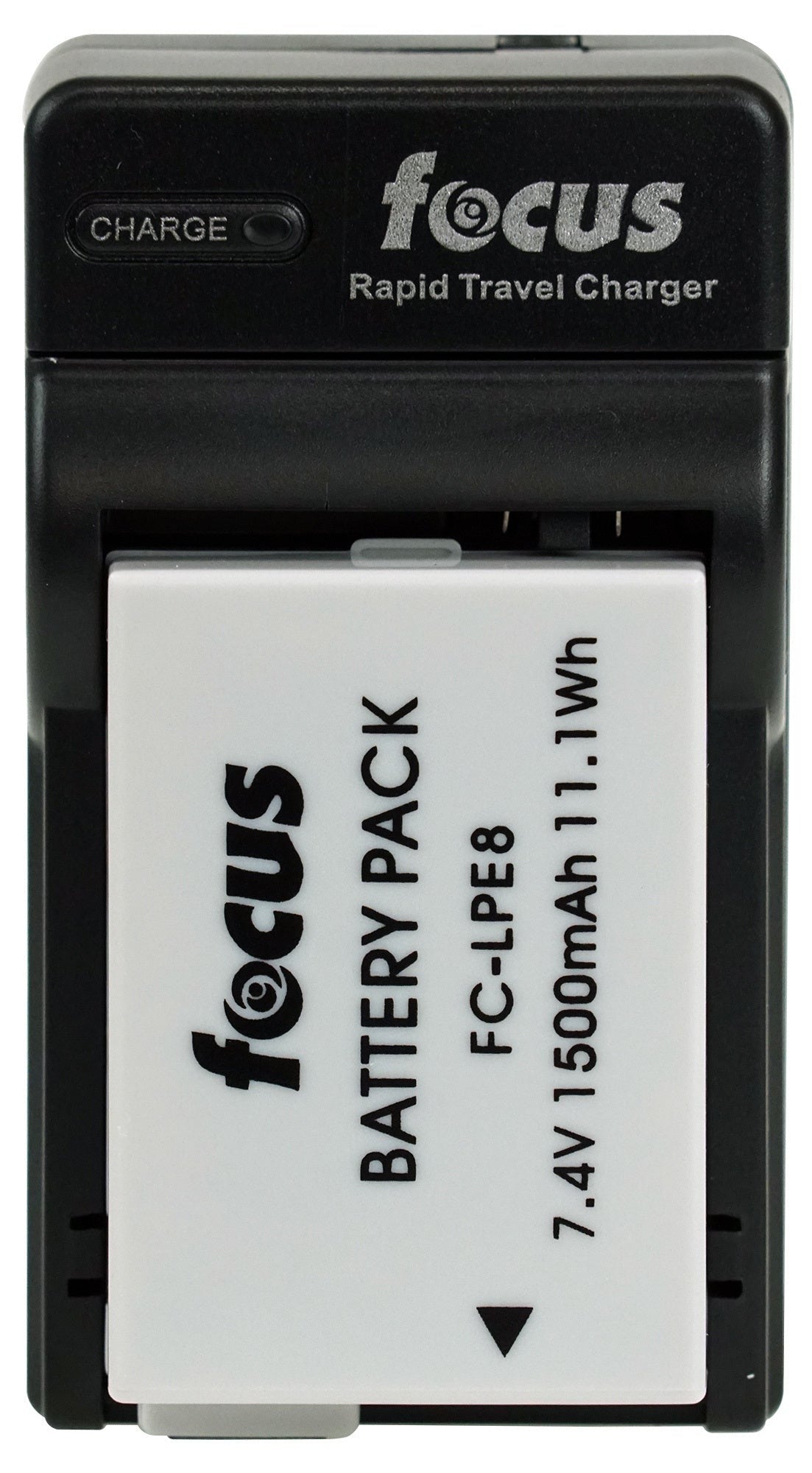 Focus Replacement Rechargeable Lithium-Ion Battery and Travel Charger for Canon LP-E8