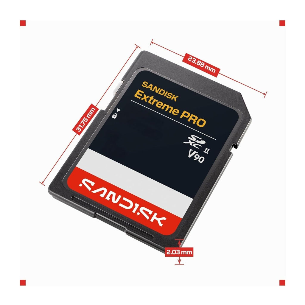 SanDisk 1TB Extreme PRO SD UHS-II V90 SDXC Memory Card