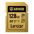 Lexar Professional ARMOR GOLD 128GB UHS-II V60 SDXC Memory Card