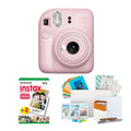 Fujifilm Instax Mini 12 Instant Camera Blossom Pink and Instax Film Kit Bundle