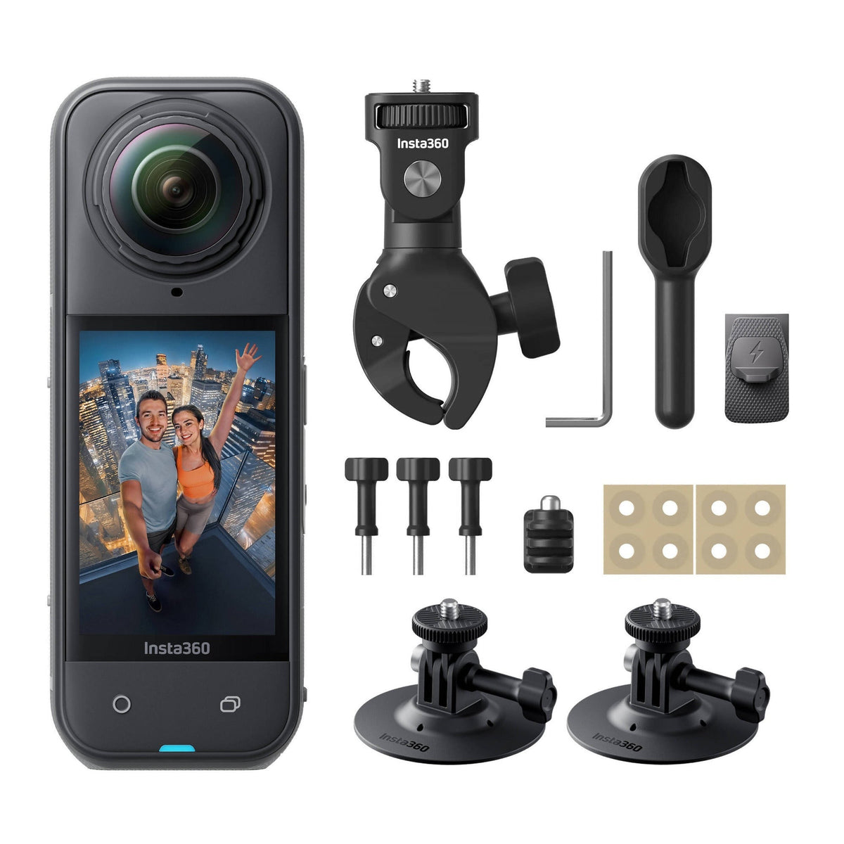 Insta360 X5 360 Action Camera Motorcycle Multiview Bundle (Black)
