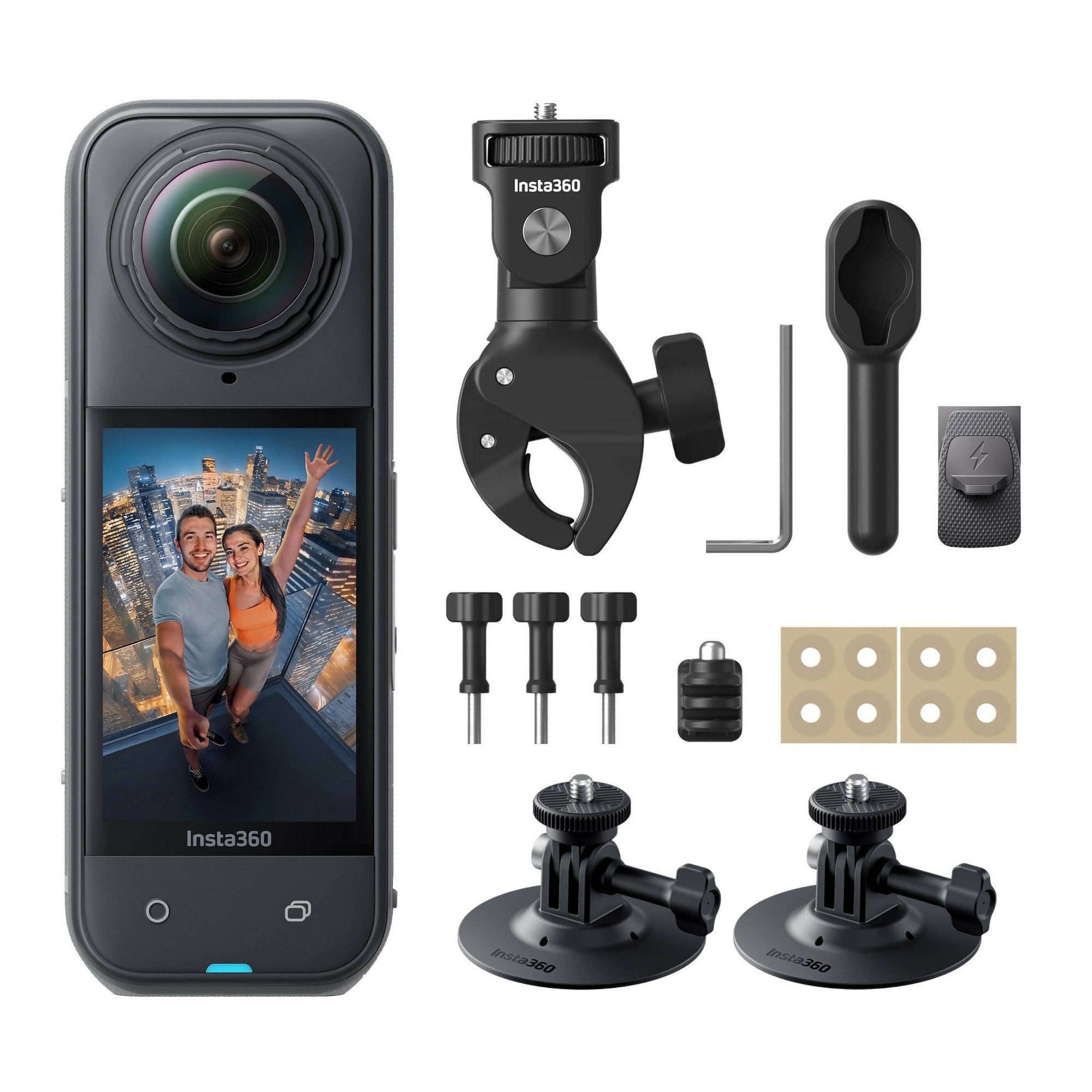 Insta360 X5 360 Action Camera Motorcycle Multiview Bundle (Black)