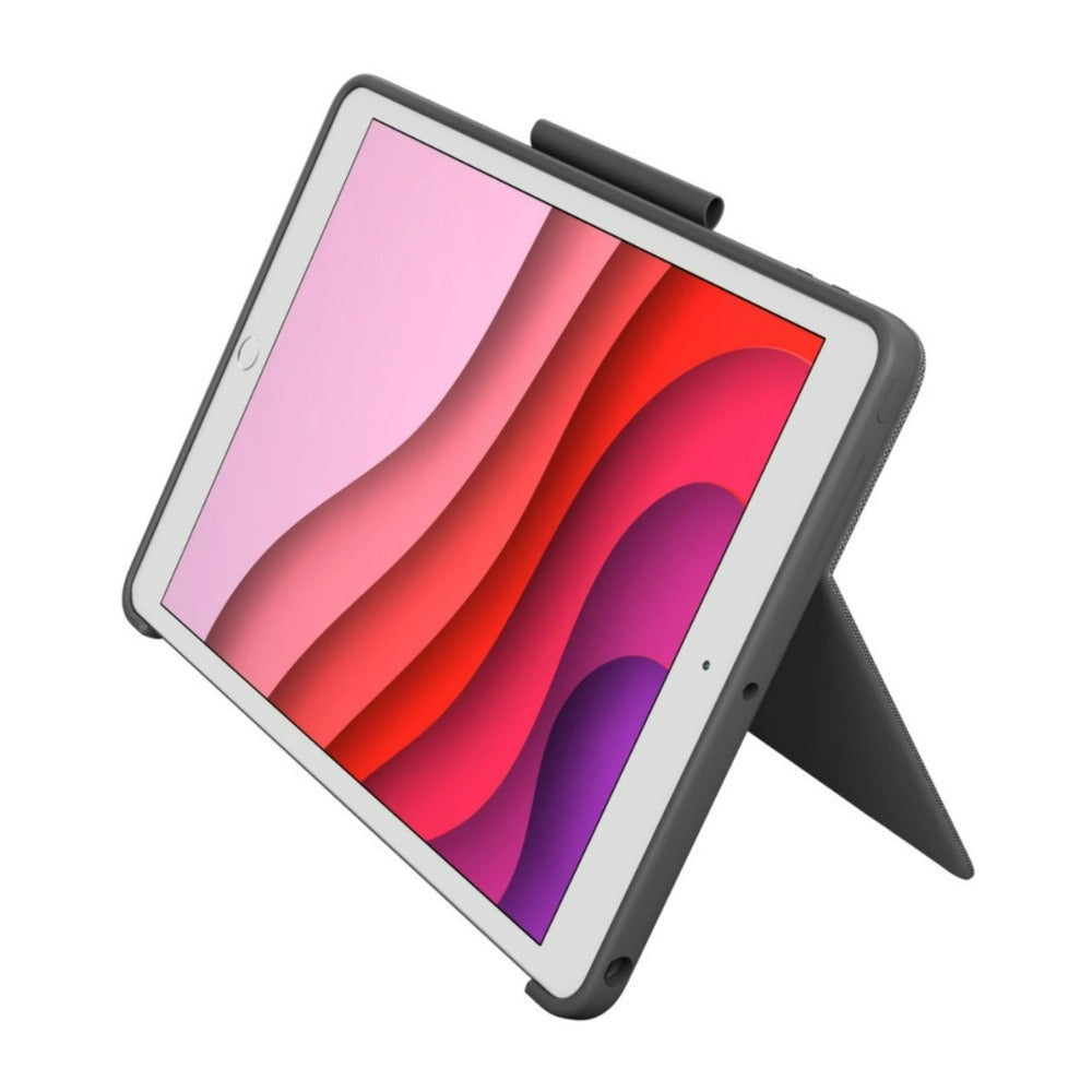 Logitech Combo Touch Backlit Keyboard Case for Apple iPad (7th, 8th, and 9th Gen, Graphite)