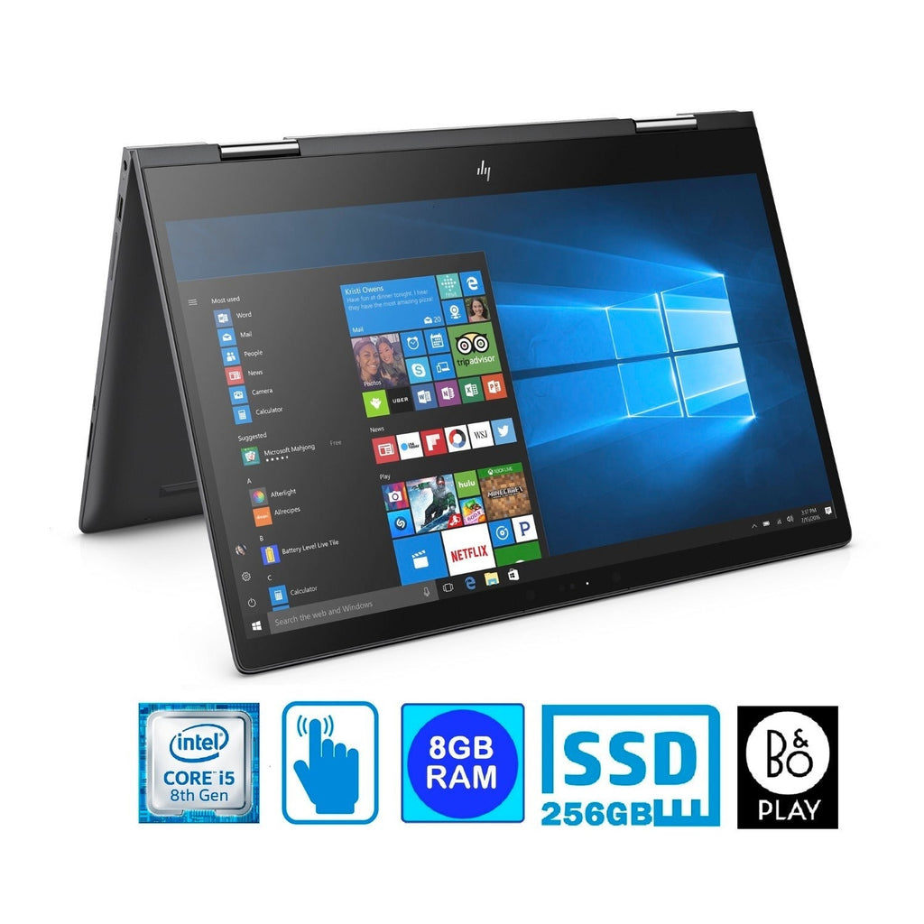 HP Envy x360 Convertible Laptop, Intel Core i5-8250U, 256GB SSD, 15.6" FHD IPS Touch (Certified Refurbished)