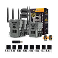 Spypoint Flex Cellular Trail Camera (6 Pack) with Solar Panel and Accessories