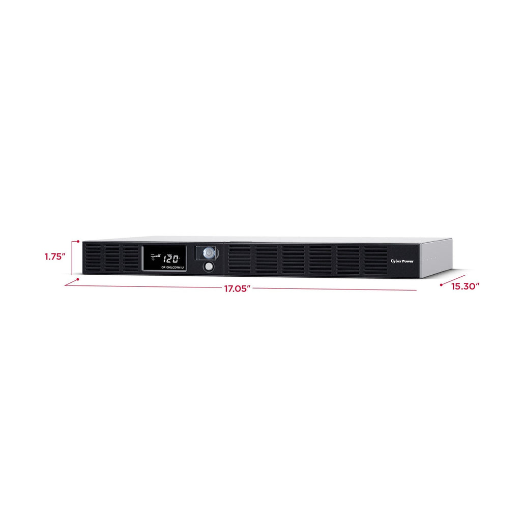 CyberPower OR1000LCDRM1U Smart App LCD UPS Battery Backup and Surge Protector