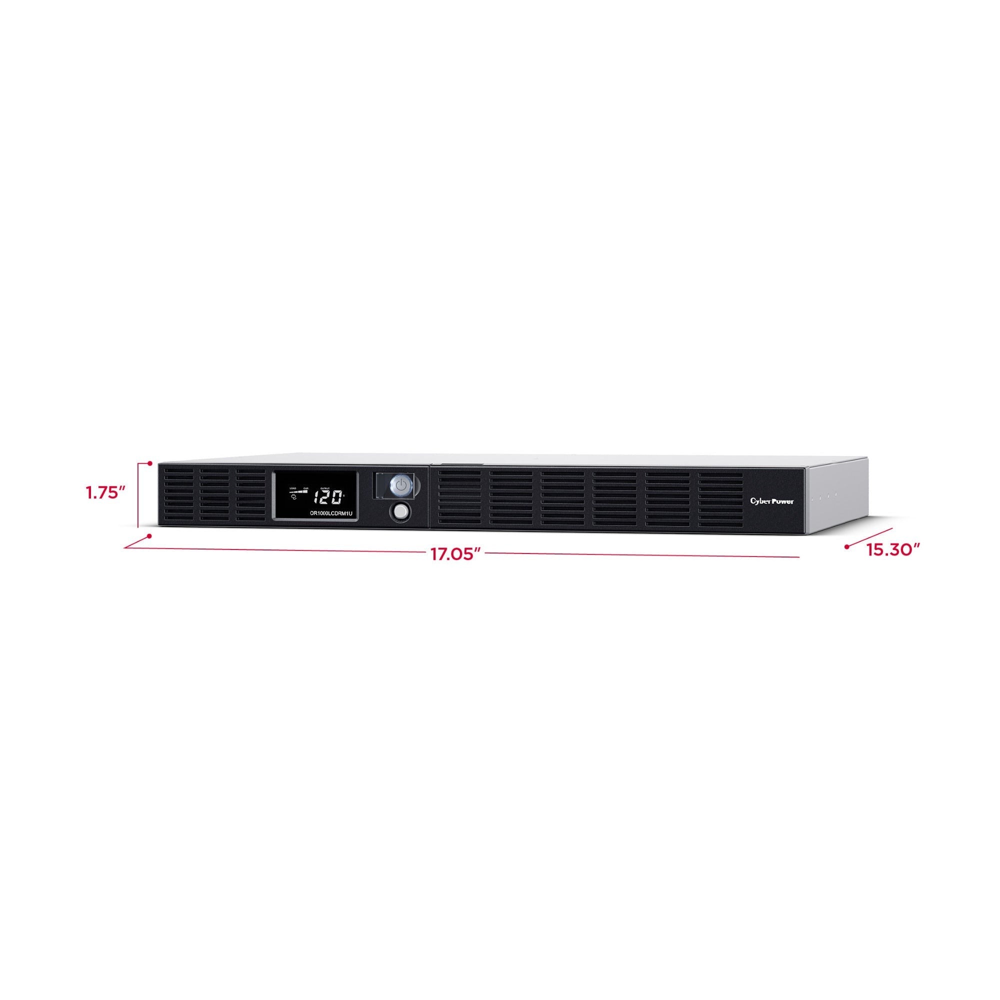CyberPower OR1000LCDRM1U Smart App LCD UPS Battery Backup and Surge Protector