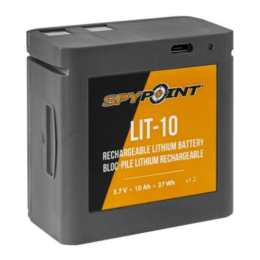 Spypoint LIT-10 3.7V 10200 mAh Rechargeable Lithium Battery Pack for MICRO and CELL-LINK Cameras