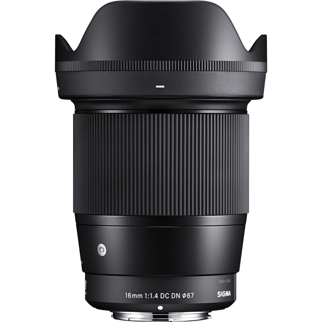 Sigma 16mm f/1.4 DC DN Contemporary Multilayer Coating Lens (Canon EF-M) Bundle