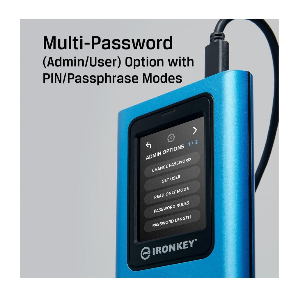 Kingston IronKey Vault Privacy 80 480GB External SSD (FIPS 197, XTS-AES 256)