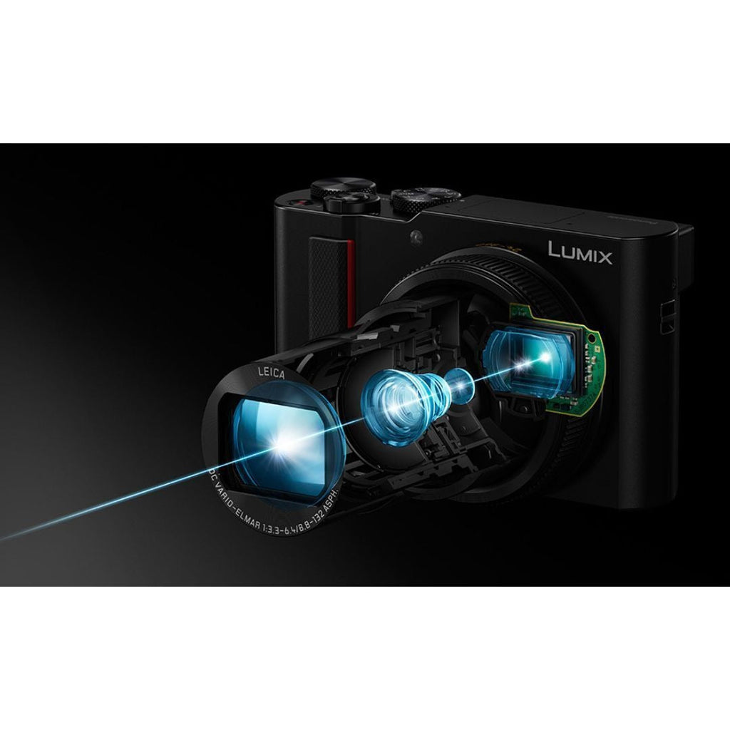 Panasonic LUMIX DC-ZS200 Digital Camera, 20.1MP, 4K Video (Certified Refurbished)